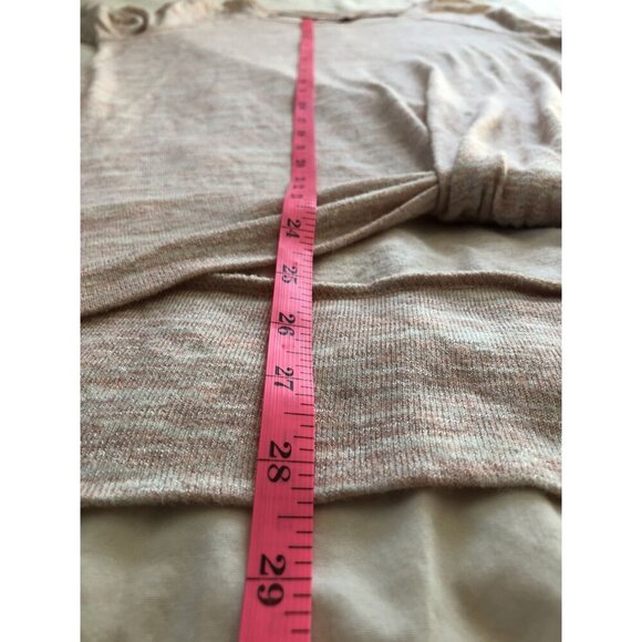 Juicy Couture Heathered Pink Sweater Top Womens M Twist Front Long Sleeve y2k - Picture 6 of 6